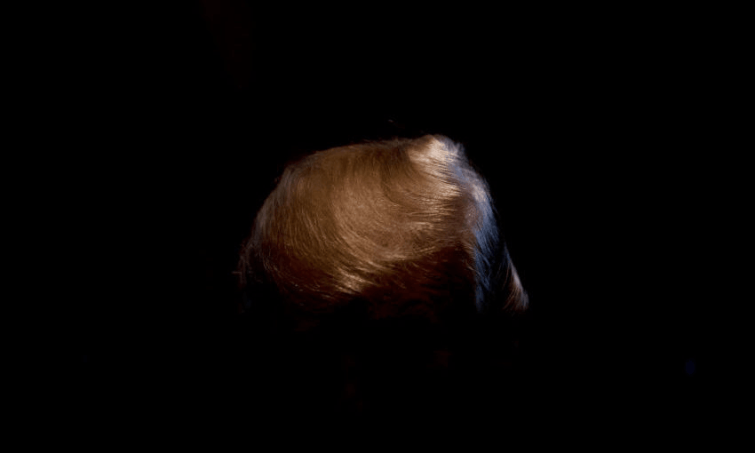 Fade to black: US President Donald Trump at the White House in early 2018. (Photo: JIM WATSON/AFP via Getty Images) 
