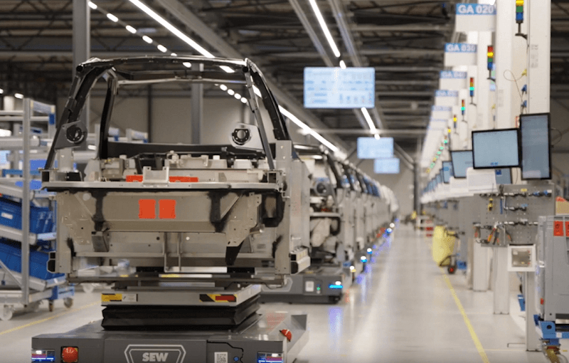e.GO factory in Germany. Photo: Vodafone NZ YouTube