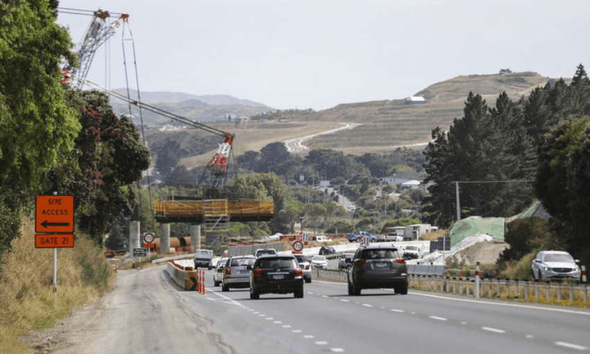 File photo of construction of Transmission Gully, near Porirua (Radio NZ, Rebekah Parsons-King)  
