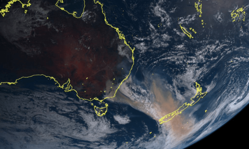 An image from the Japanese himawari satellite. 
