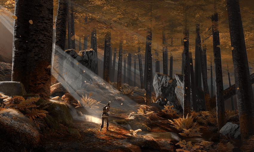 The world in globally celebrated game Ashen, developed by Wellington studio A44 is inspired by New Zealand’s landscape (image: supplied).  
