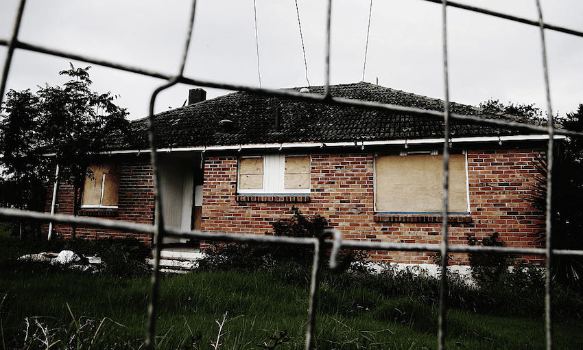A state home awaiting removal (Photo: Hannah Peters/Getty) 
