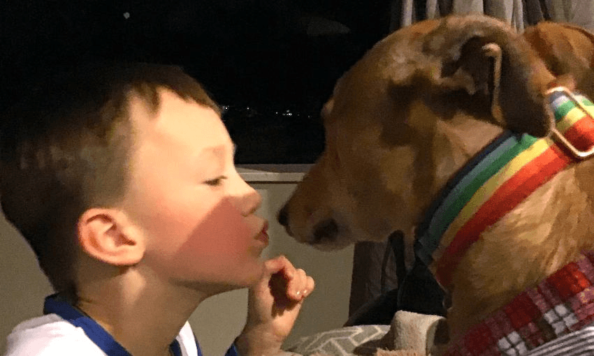 Eddy and Twinkle the dog (Photo: Emily Writes) 
