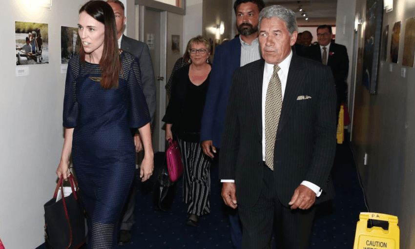 PM Jacinda Ardern and deputy PM Winston Peters (Getty Images)  
