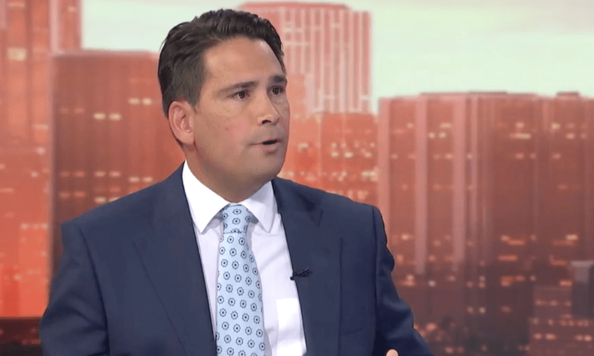 National leader Simon Bridges on Q+A (Image credit: TVNZ)