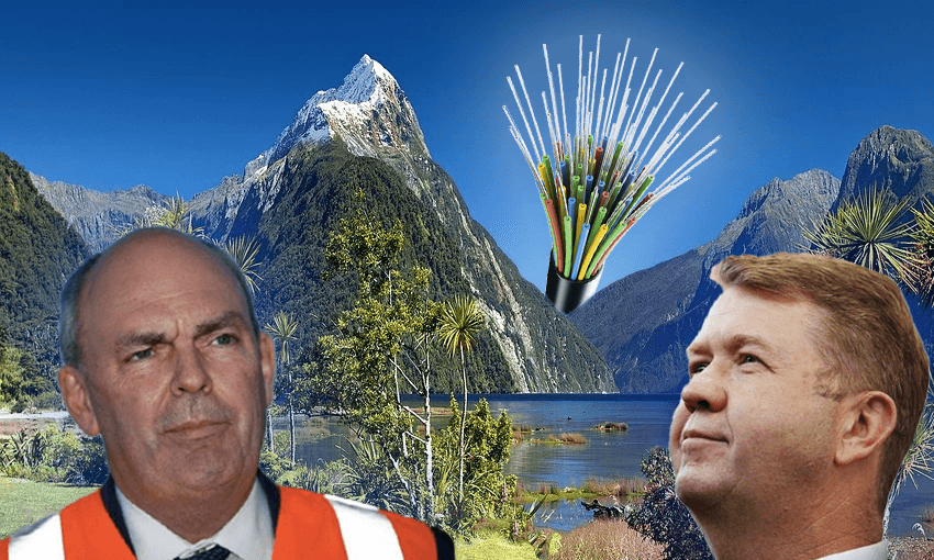 Stephen Joyce and David Cunliffe, two stewards of New Zealand’s UFB1 rollout. 

