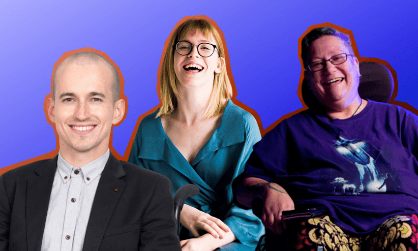 L-R: Red Nicholson, Grace Stratton and Dr. Huhana Hickey 
