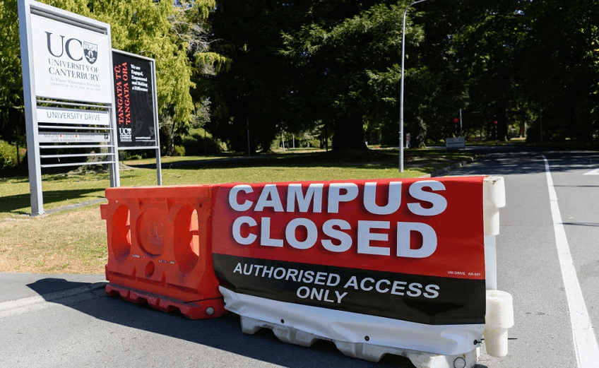 During lockdown, universities were obliged to close. (Photo by Kai Schwoerer/Getty Images) 
