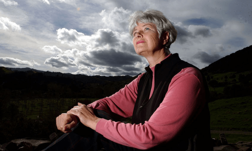 Jeanette Fitzsimons at home in the Kaueranga Valley in 2002 (Photo: Dean Purcell/Getty Images) 
