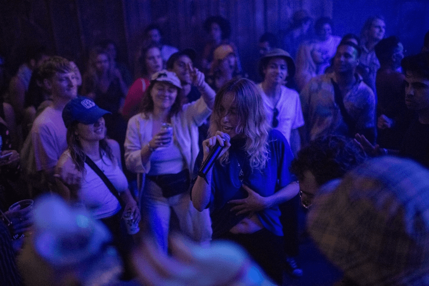 Vanessa Worm in the crowd (Photo: Supplied) 
