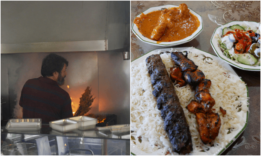 The Afghan Restaurant’s owner Abdul in action, and the fruits of his labour (Photos: James Dunn)  
