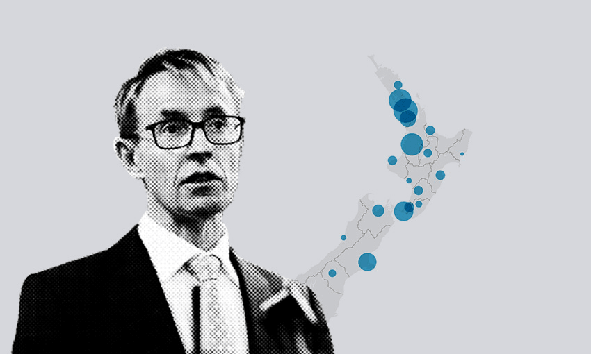 Director general of health Ashley Bloomfield (Illustration: Simon Chesterman) 

