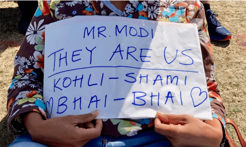 The sign, before its confiscation. Photo: Supplied