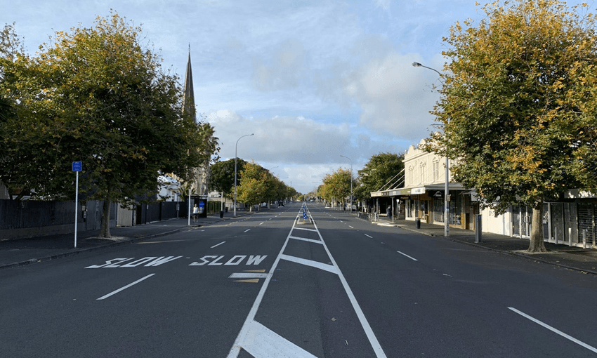 Ponsonby Road during lockdown (Photo: Ollie Wall)