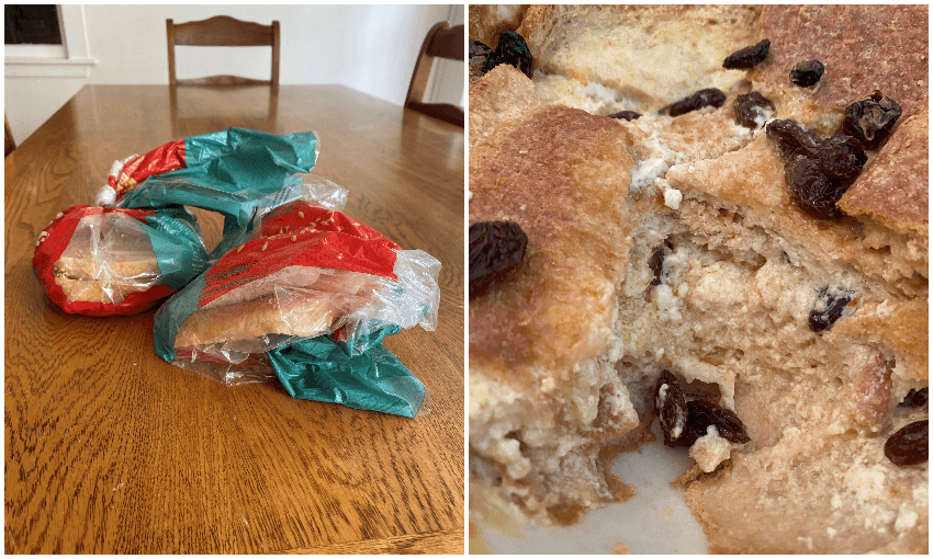 Sad bread butts become a happy pud (Photo: Amanda Thompson) 
