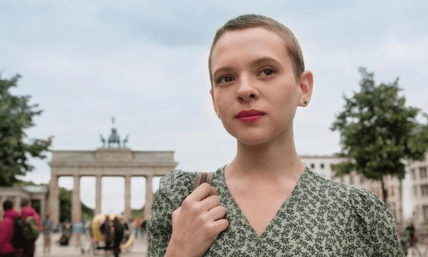 Shira Haas as Esty in Netflix’s Unorthodox. Photo: Netflix. 
