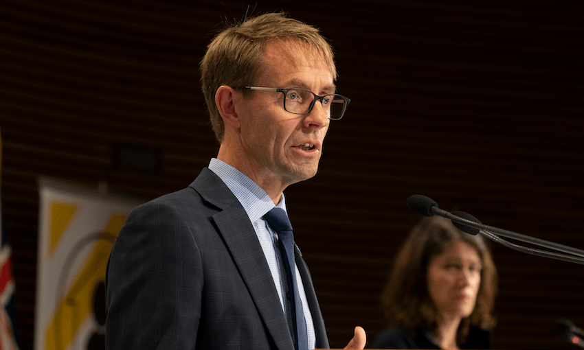 Director general of health Dr Ashley Bloomfield at Parliament. (Photo: Mark Mitchell/Getty Images) 
