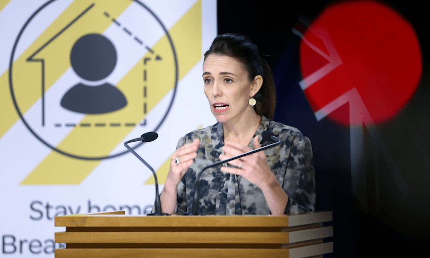 Prime Minister Jacinda Ardern speaks to media during a press conference (Photo: Hagen Hopkins – Pool/Getty Images)