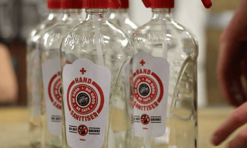 Good George has pivoted from beer to bottles of hand sanitiser. 
