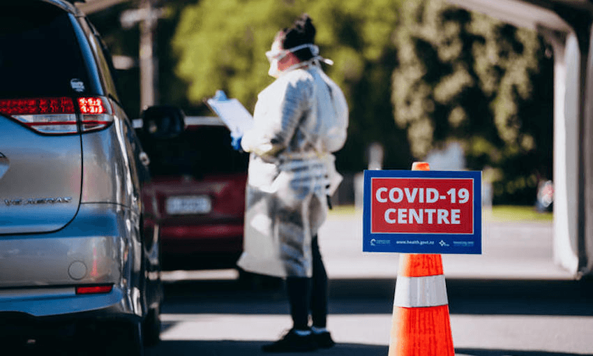 The Covid-19 testing centre in Ōtara (Photo: RNZ/Dom Thomas) 

