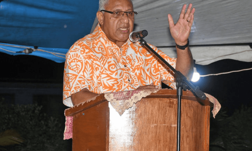 Fiji PM Frank Bainimarama (File photo, Radio NZ)