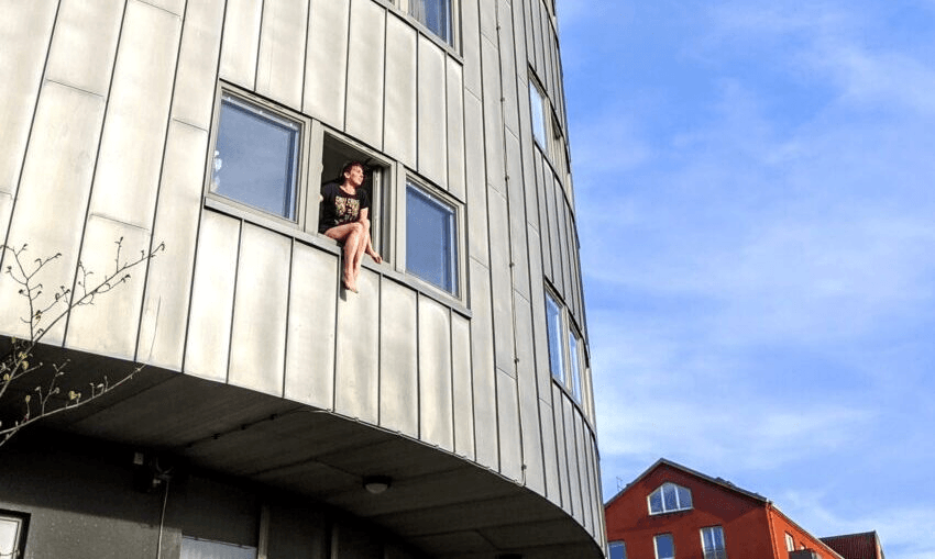 Sarah Habershon at her apartment. Photo: supplied