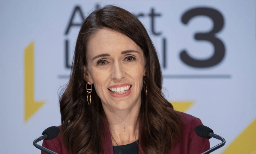 Prime Minister Jacinda Ardern speaks during the Covid-19 update on May 6, 2020. (Photo by Mark Mitchell /Getty Images) 
