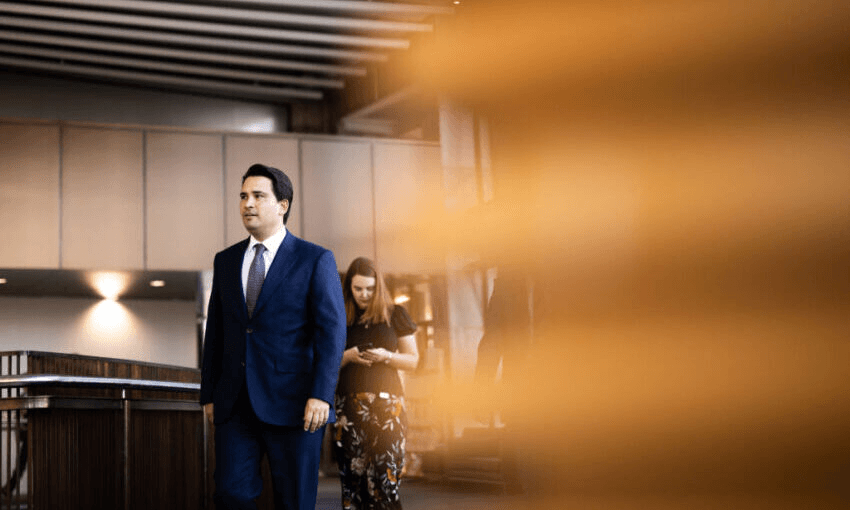 Simon Bridges at parliament last week (Photo: Dom Thomas – Pool/Getty Images) 
