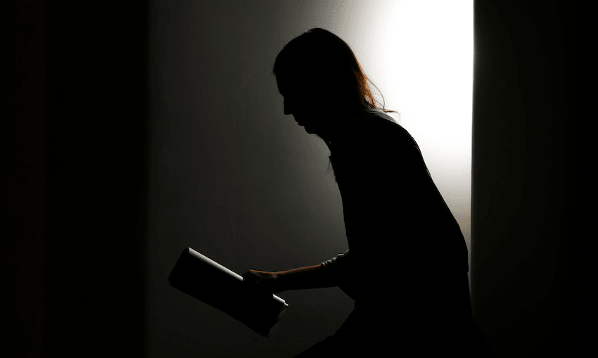 Prime Minister Jacinda Ardern makes an exit after a post cabinet press conference at Parliament on May 04, 2020 in Wellington. (Photo: Hagen Hopkins/Getty)