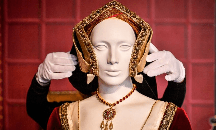 A mannequin of Jane Seymour, third wife of Henry VIII, is cleaned at Sudeley Castle. (Photo: Ben Birchall/PA Images via Getty Images) 
