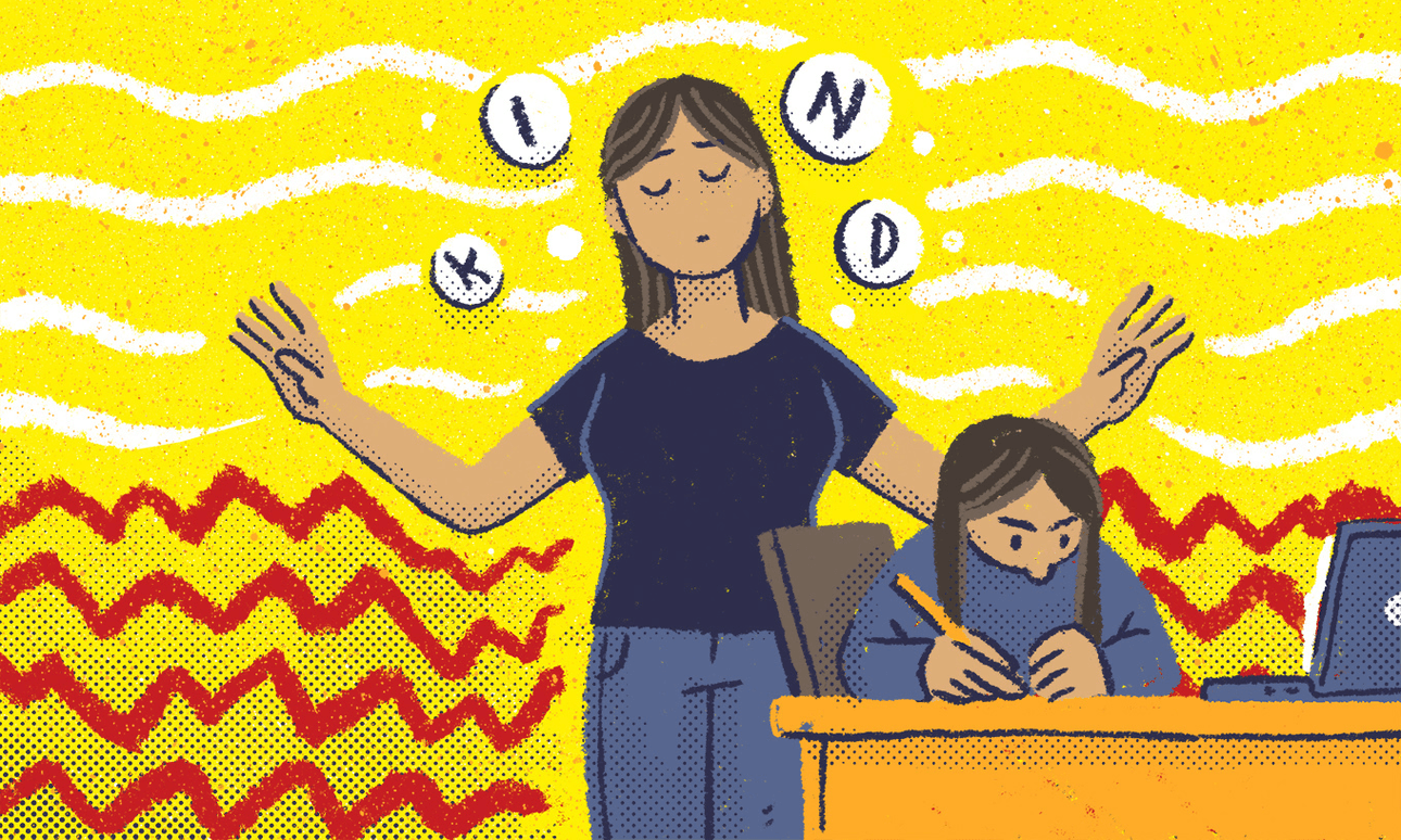 Maths ÷ daughter ≠ patience (illustration: Toby Morris).  
