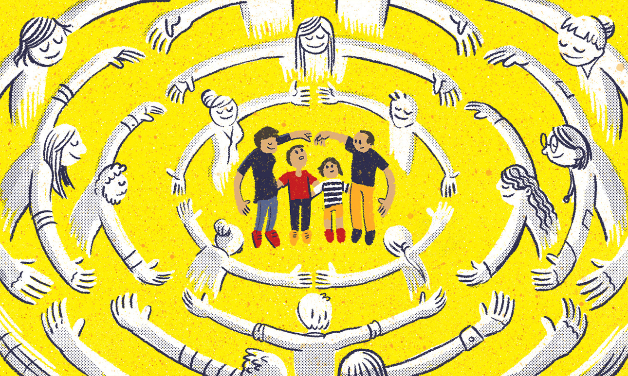 School is our home away from home. Our safety net. It’s where our people are. (Illustration: Toby Morris)  

