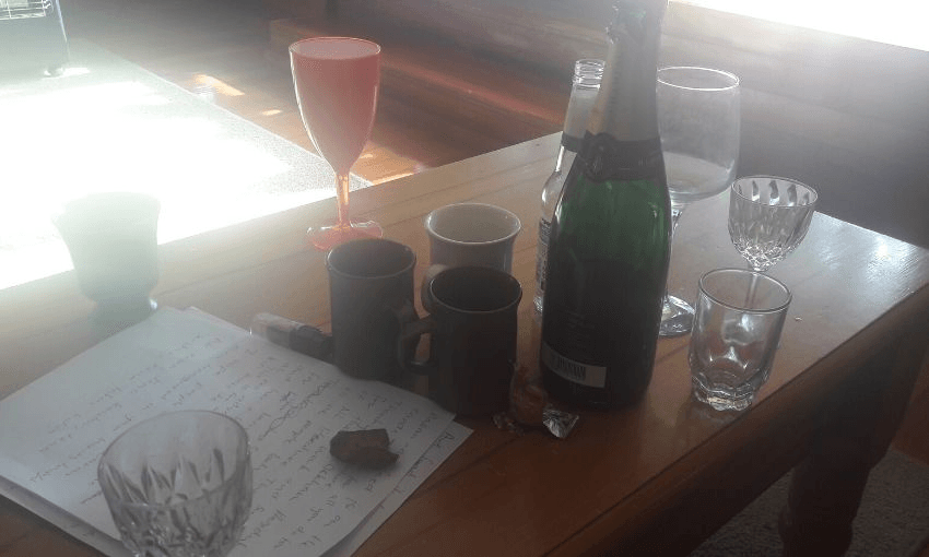 Still life with speech, the Manawatu home, Wednesday 13 May. (Photo: Supplied) 
