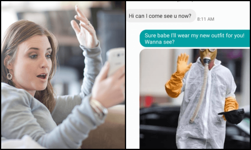 sex worker message with client lockdown covid-19 
