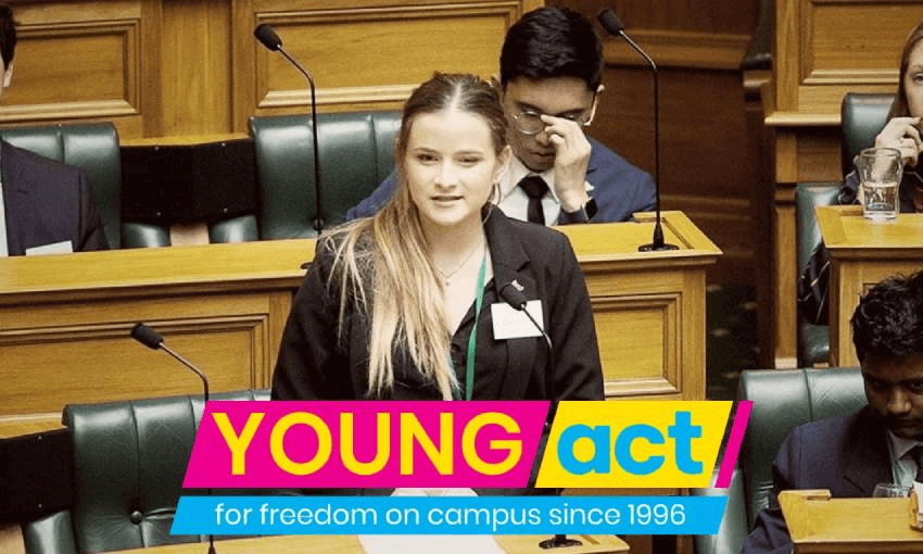 Ali Gammeter at Youth Parliament. Photo: Facebook 
