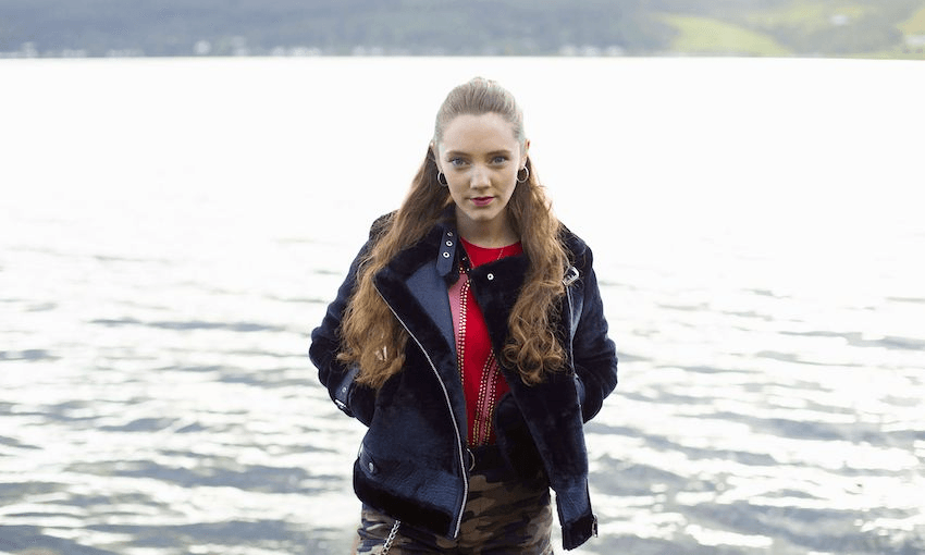 Mirren Mack stars as the (maybe villainous, threatening) Kaya in TVNZ on Demand’s new family drama The Nest. (Photo: TVNZ) 
