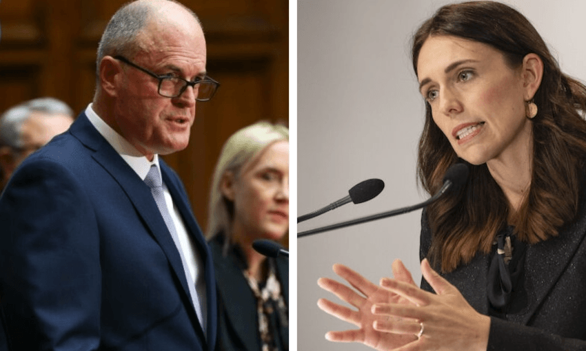 Todd Muller and Jacinda Ardern (Getty Images) 
