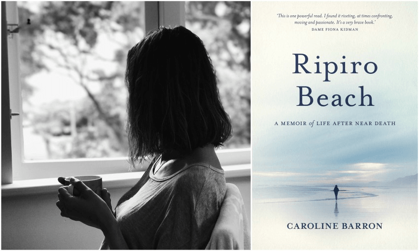 Caroline Barron in the kitchen of the family bach, 2017; her memoir Ripiro Beach. (Photo: Supplied)