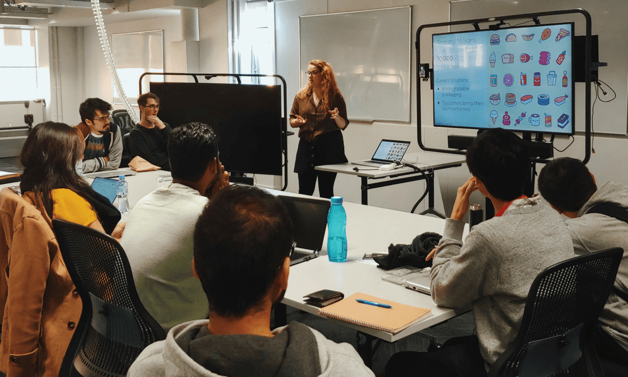 Students attend a class at the Wellington ICT Graduate School (photo: supplied)