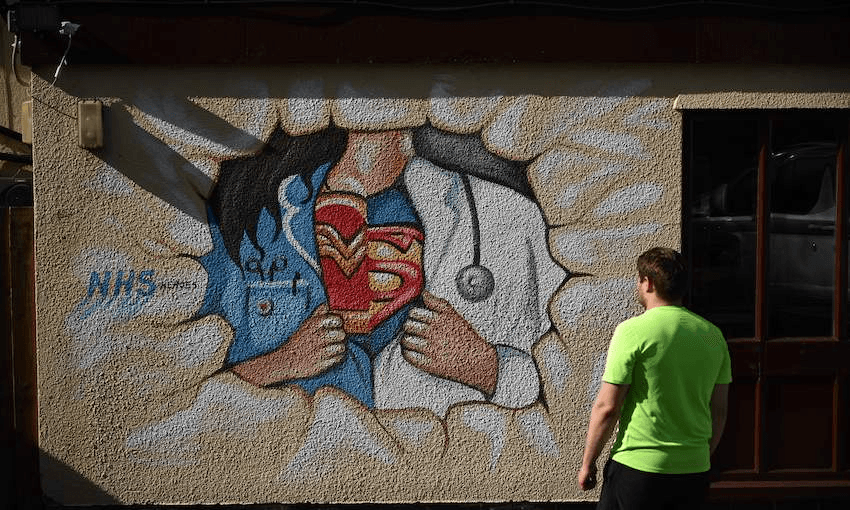 Street art on a wall in England (Photo: Oli Scarff/AFP via Getty Images) 
