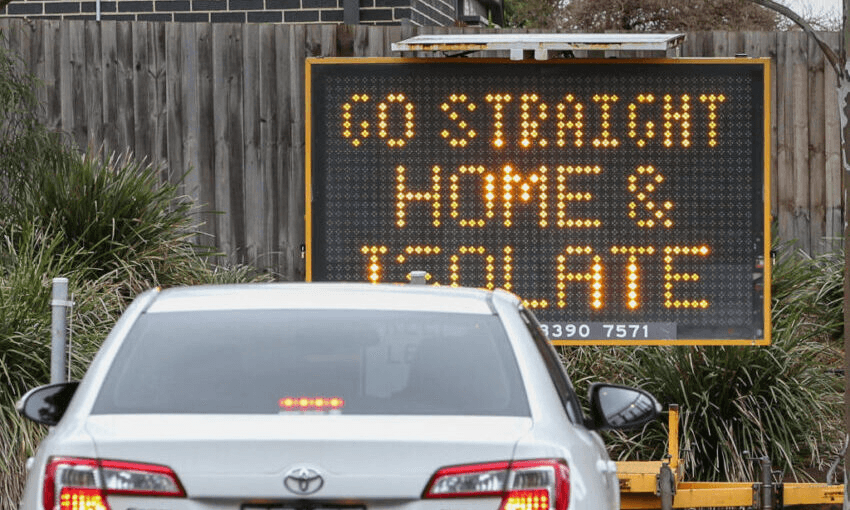 Lockdown in Melbourne, July 2020 (Photo by Asanka Ratnayake/Getty Images) 
