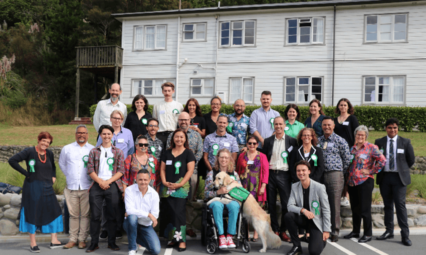 A photo of the Green champions, featuring last on the Green list Gerrie Ligtenberg. (Photo: Supplied)