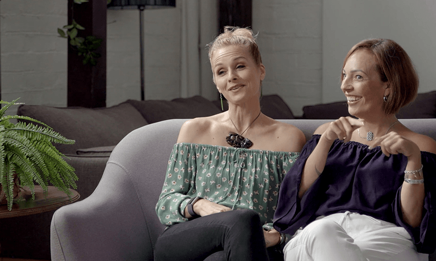 Frequent collaborators and stalwarts of Māori current affairs television, Mihingārangi Forbes and Annabelle Lee-Mather. (Image: On the Rag) 
