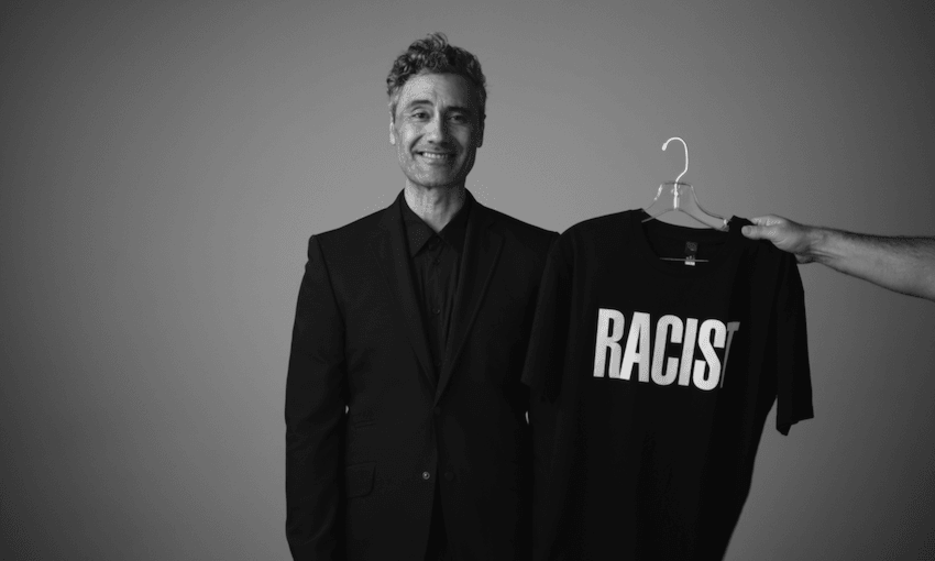 Taika Waititi stars in the Human Rights Commission’s first Give Nothing to Racism campaign in 2017. 
