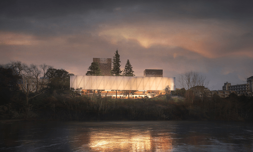 A concept visual of the new Waikato Regional Theatre (Photo: Supplied) 
