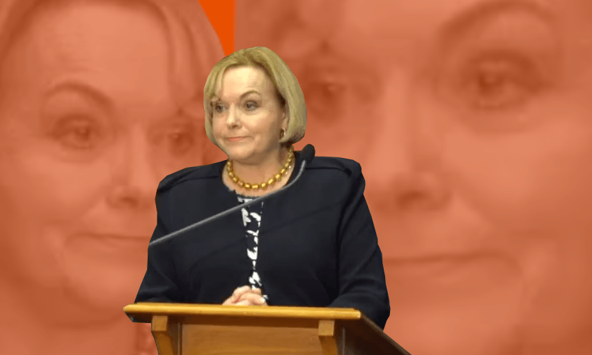 Judith Collins has been lobbing jokes left, right, and centre during her two weeks in charge of National. 
