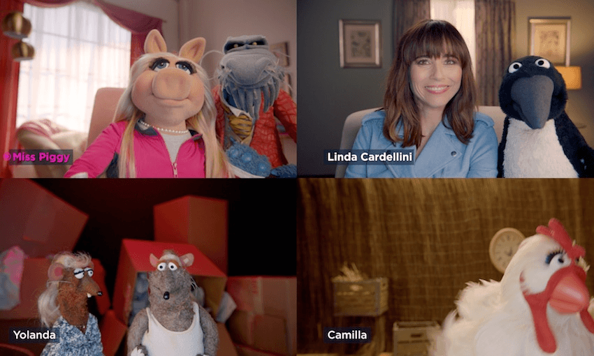 This is proof that quarantine would look so much better with Muppets, and it’s the world that Muppets Now lives in. (Photo: DIsney+) 
