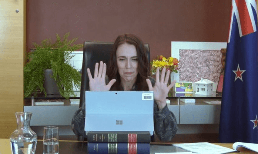 Jacinda Ardern speaks on Pasifika and South Auckland issues in an online press conference.  
