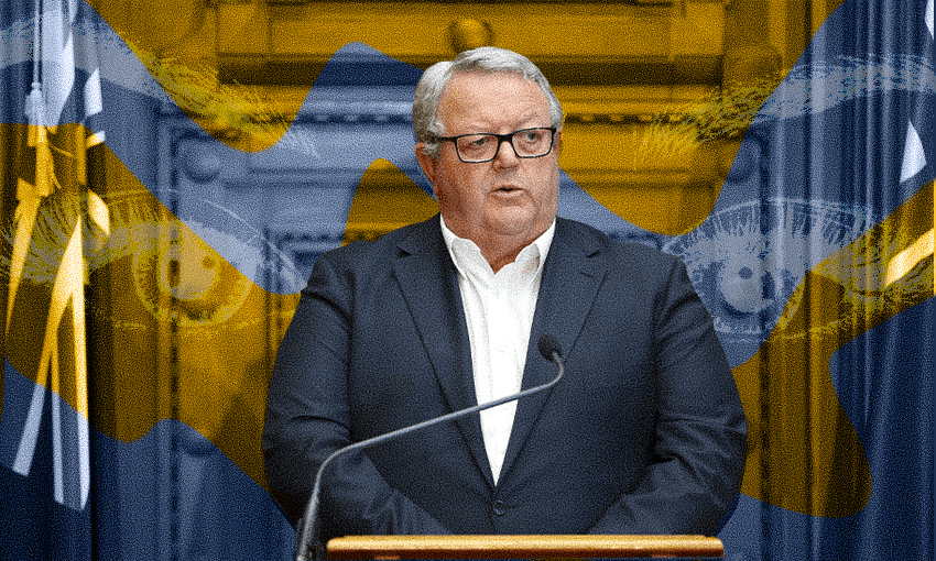 National’s deputy leader Gerry Brownlee, who was “just asking questions” (Image: Getty Images/Tina Tiller) 
