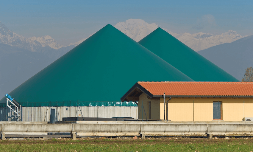 A biogas plant in Corte Nuova, Italy, which produces up to 30 million tonnes of AD biofertiliser annually (Photo: marka/Universal Images Group via Getty Images) 
